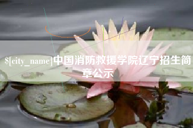 宣威中国消防救援学院辽宁招生简章公示