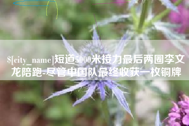 宣威短道5000米接力最后两圈李文龙陪跑-尽管中国队最终收获一枚铜牌