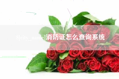 宣威消防证怎么查询系统