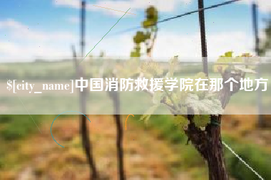 宣威中国消防救援学院在那个地方