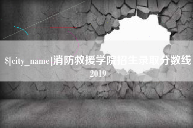 宣威消防救援学院招生录取分数线2019
