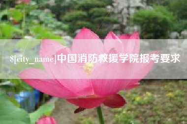 宣威中国消防救援学院报考要求