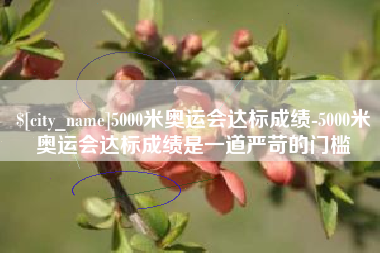 宣威5000米奥运会达标成绩-5000米奥运会达标成绩是一道严苛的门槛