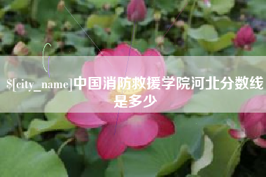 宣威中国消防救援学院河北分数线是多少