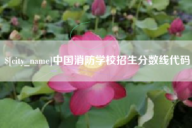 宣威中国消防学校招生分数线代码