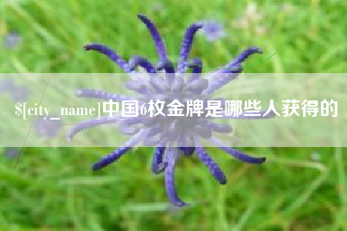 宣威中国6枚金牌是哪些人获得的