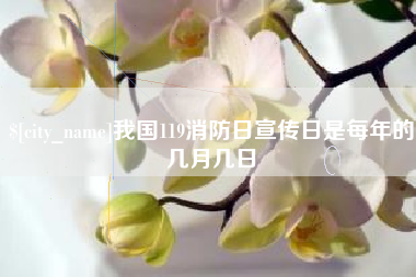 宣威我国119消防日宣传日是每年的几月几日