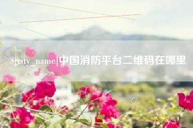 宣威中国消防平台二维码在哪里