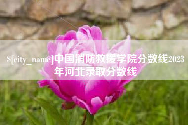 宣威中国消防救援学院分数线2023年河北录取分数线