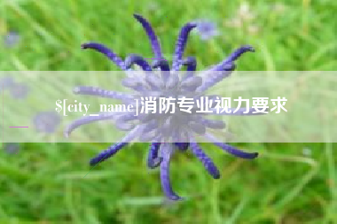 宣威消防专业视力要求