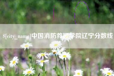 宣威中国消防救援学院辽宁分数线