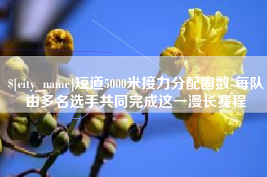 宣威短道5000米接力分配圈数-每队由多名选手共同完成这一漫长赛程