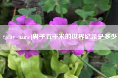 宣威男子五千米的世界纪录是多少