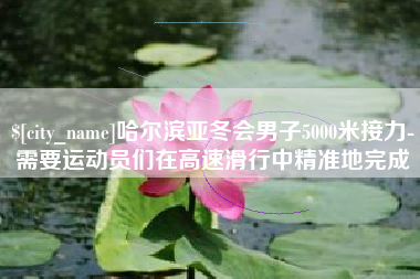宣威哈尔滨亚冬会男子5000米接力-需要运动员们在高速滑行中精准地完成