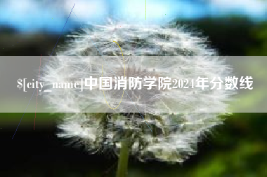 宣威中国消防学院2024年分数线