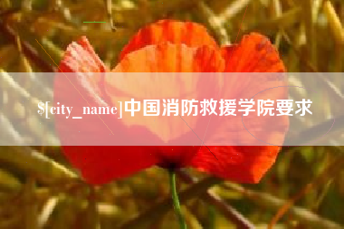 宣威中国消防救援学院要求