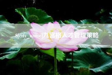 宣威九宫格人才管理策略