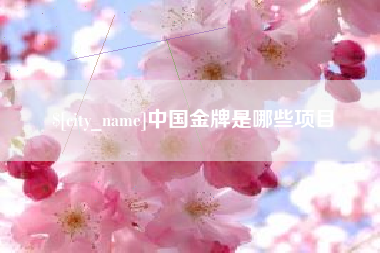 宣威中国金牌是哪些项目