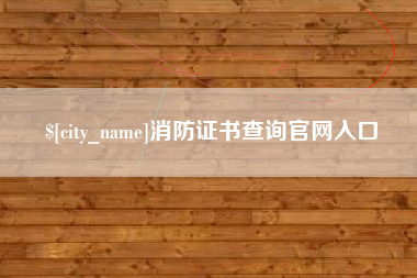 宣威消防证书查询官网入口