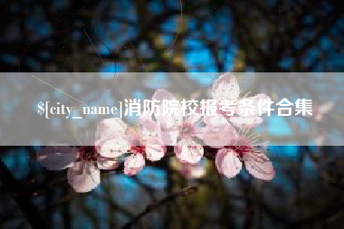 宣威消防院校报考条件合集
